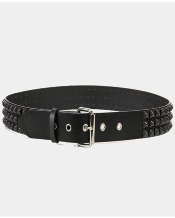 Row Pyramid Studded Belt