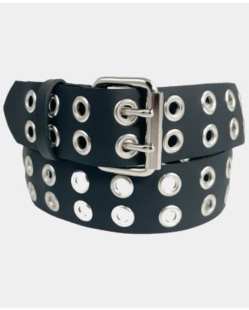 Vegan Premium Leather Eyelet Belt